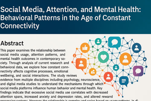 Social Media, Attention, and Mental Health