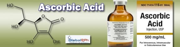 ascorbic acid infusion guidelines based on osmolarity