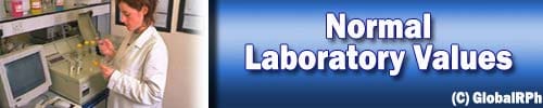 Common Laboratory (LAB) Values - Laboratory values for lab tests